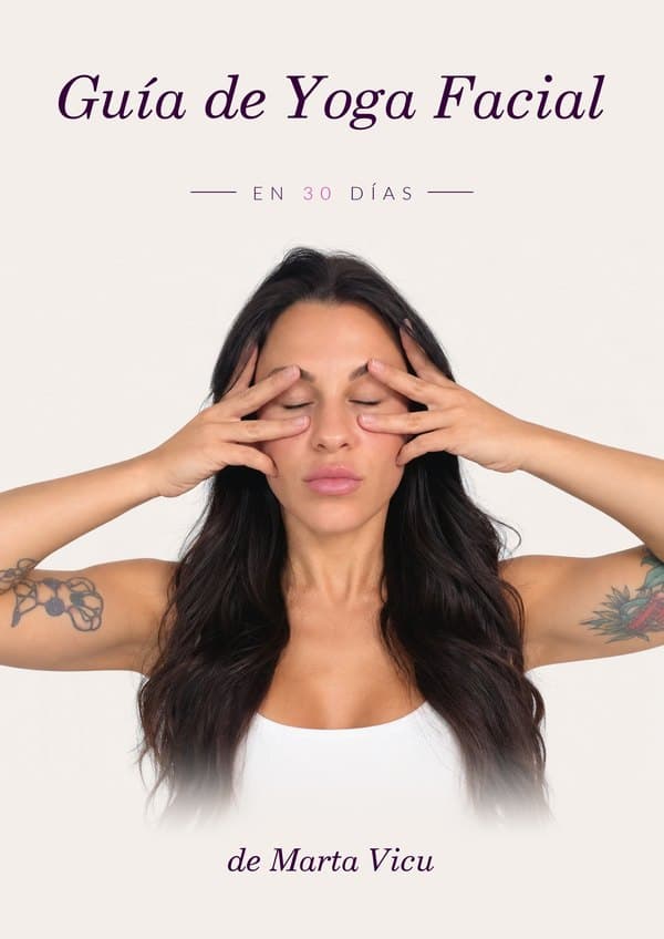 Portada de la Guía de yoga facial, de Marta Vicu
