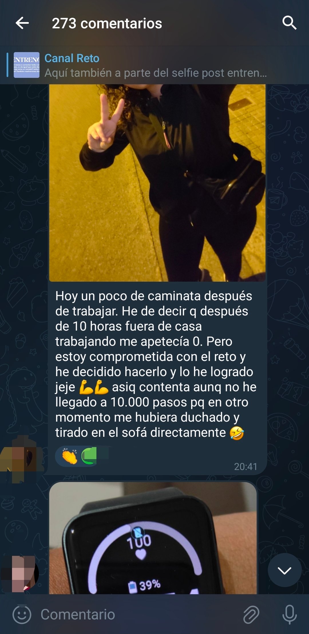 Comunidad entrenando juntas