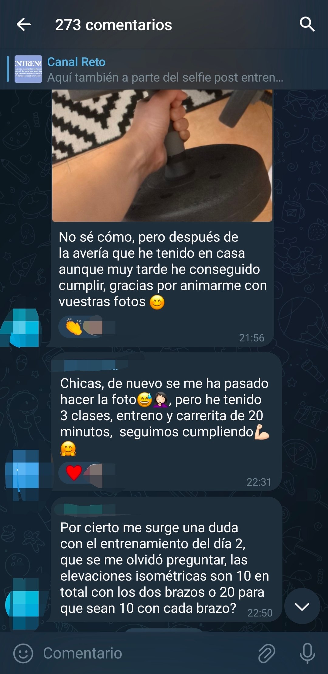 Grupo de mujeres motivadas